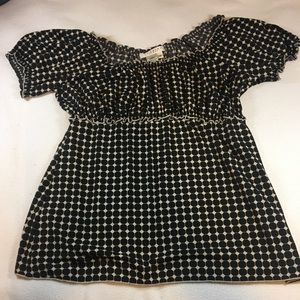 Geometric pattern baby doll top